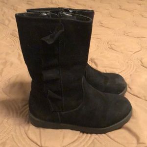 Little girls riding boots